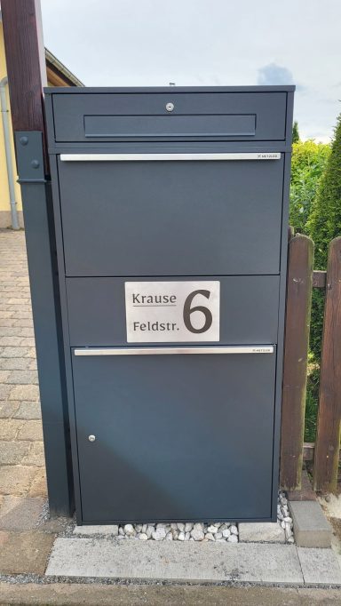 30x20cmx2mm VA2 Edelstahl Edelstahlschild Briefkasten
